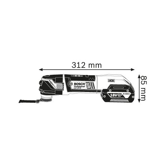 Bosch博世充電式多功能魔切機 GOP 18 V-28 Professional