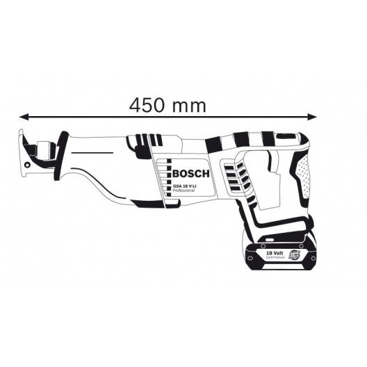 Bosch博世充電式軍刀鋸GSA 18V-LI SOLO Professional