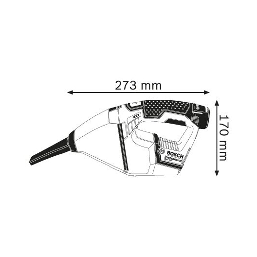 Bosch博世最強勁精巧之充電式吸塵器 GAS 10,8 V-LI Professional