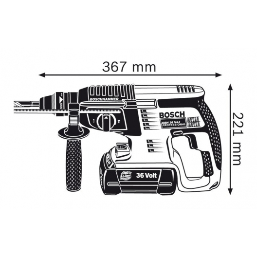 Bosch博世充電式鎚鑽 GBH 36 V-LI Professional