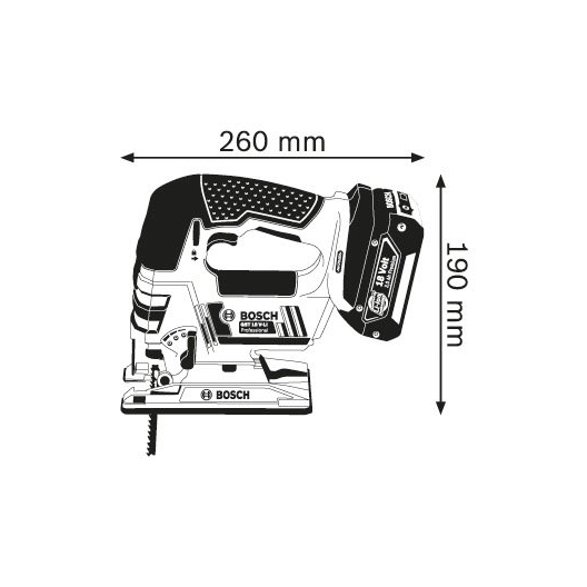 Bosch博世充電式線鋸機 GST 18 V-LI Solo Professional