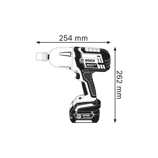 Bosch博世充電式衝擊扳手機 GDS 18 V-LI HT (solo version*) Professional