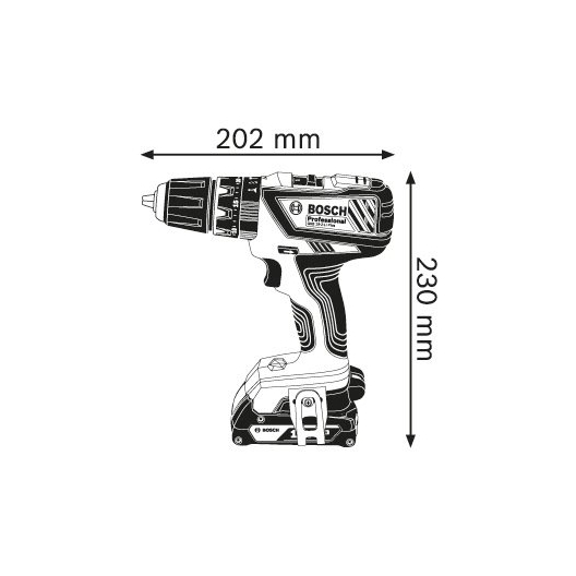 Bosch博世充電式震動電鑽 GSB 18-2-LI Plus Professional