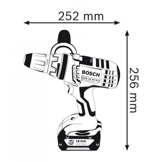 Bosch博世充電式電鑽／起子機 GSR 18 VE-2-LI Professional