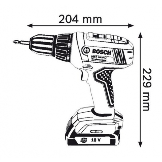 Bosch博世充電式電鑽／起子機 GSR 1800-LI Professional