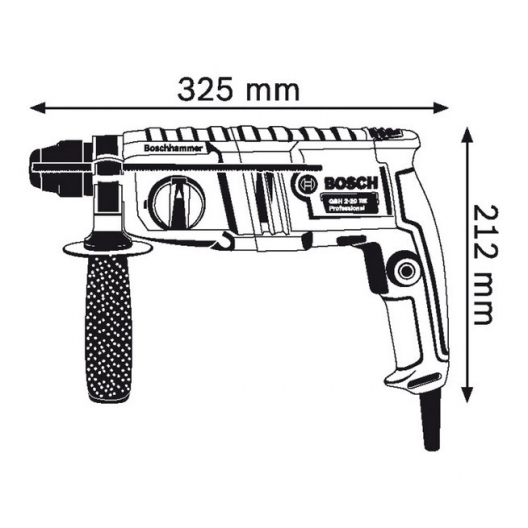 Bosch博世四溝鎚鑽 GBH 2-20 RE Professional Bosch博世四溝鎚鑽 GBH 2-20 RE Professional