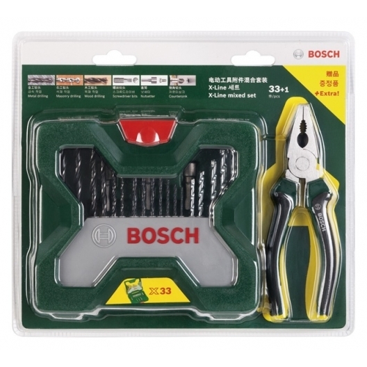 Bosch博世33件式X-Line組(含一個額外的夾鉗)