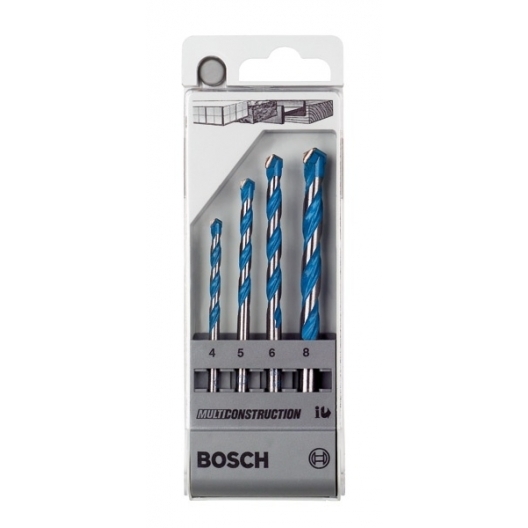 Bosch博世4件式 CYL-9 Multi Construction多用途鑽頭組, 直徑4~8 mm
